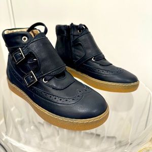 COPY - Two Con Me Leather High Tops Navy Shoes. Size 30 (EUR), 12.5 US. Brand N…